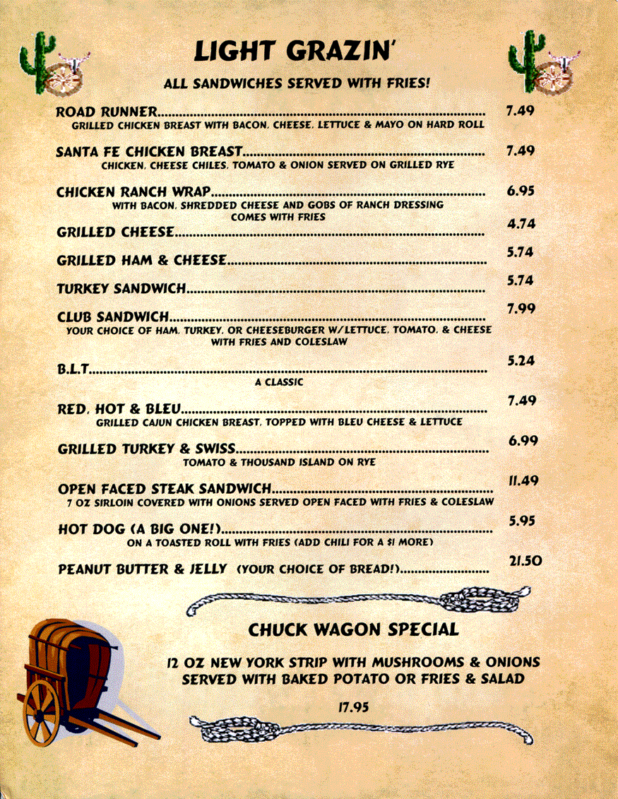 Bbq Tex Mex Steaks Burgers More On Winchester Cafe S Menu Portland Ct
